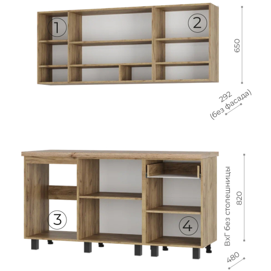 Кухня Вика 1,6 м - купить за 17849.00 руб.