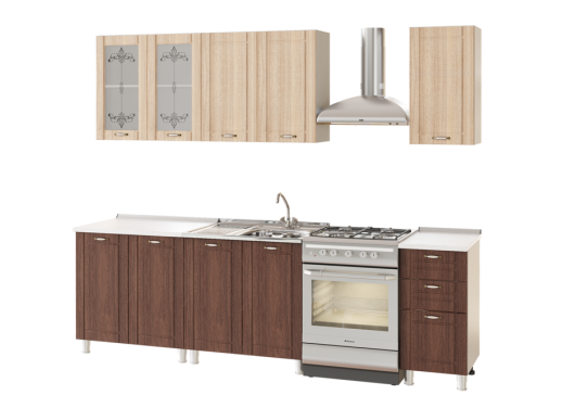 Кухонный гарнитур Кантри (компоновка 2) - купить за 15192.0000 руб.