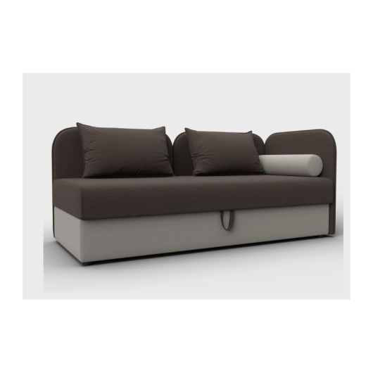 Тахта Лига-094 рогожка Амур 05 коричневый/Амур 02 бежевый - купить за 41990.00 руб.