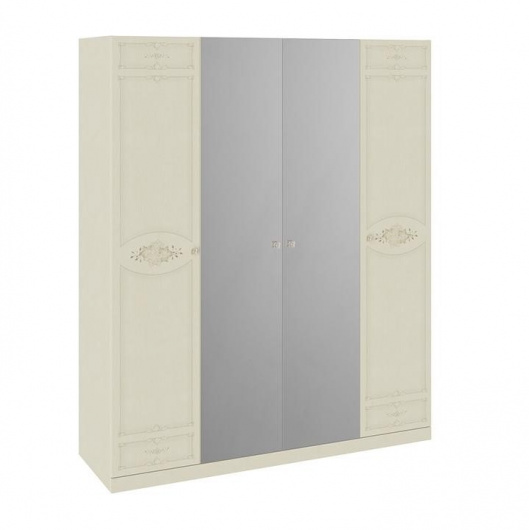 Шкаф для одежды 4-х дверный Лорена с зеркалами СМ-254.44.001 - купить за 19999.0000 руб.