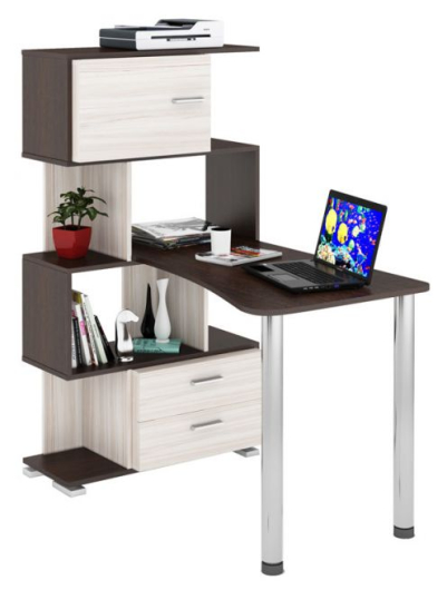 Стол-стеллаж СЛ-5-4СТ-2+БД+БЯ - купить за 16770.00 руб.