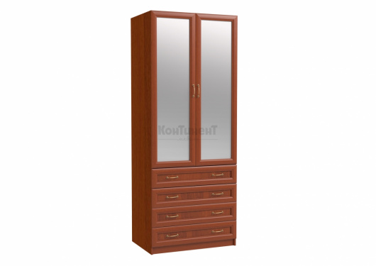 Шкаф двухдверный платяной с зеркалом и ящиками Эльза Эл-10 - купить за 20560.00 руб.