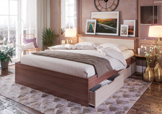 Кровать с ящиками Гармония - купить за 7705.00 руб.
