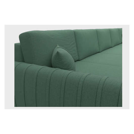 Диван Лига-057 МегаЛонг рогожка Амур 11 зелёный - купить за 169990.00 руб.