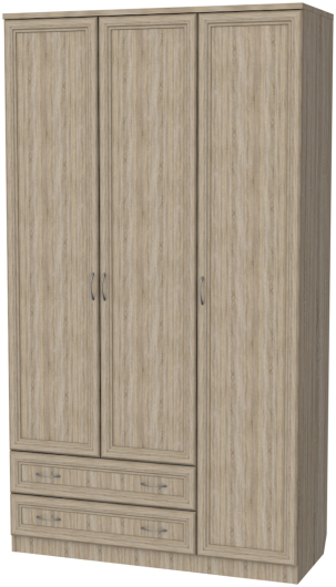 Шкаф 3-х дверный для одежды и белья с ящиками Гарун 114 - купить за 0.00 руб.