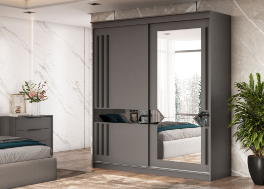 Шкаф-купе №25 Блэк Лайт - купить за 0.00 руб.