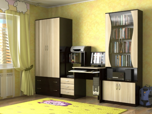 Шкаф для книг со стеклом двухдверный - купить за 0.00 руб.