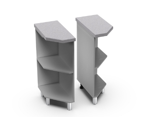 Шкаф нижний торцевой открытый - купить за 1925.00 руб.