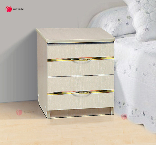 Тумба прикроватная с 2-мя ящиками (молдинг) - купить за 3312.00 руб.