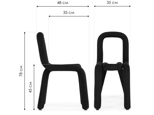 Стул на металлокаркасе Garden black - купить за 8320.00 руб.