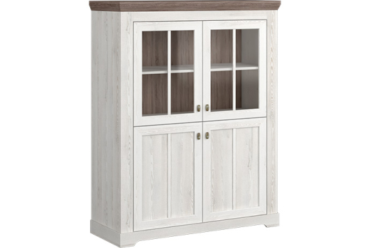 Шкаф-витрина 2-х створчатый малый Ривьера - купить за 31658.00 руб.