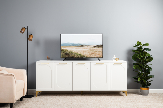 Тумба под ТВ 16.66 Монтесито Белый шагрень - купить за 20056.00 руб.