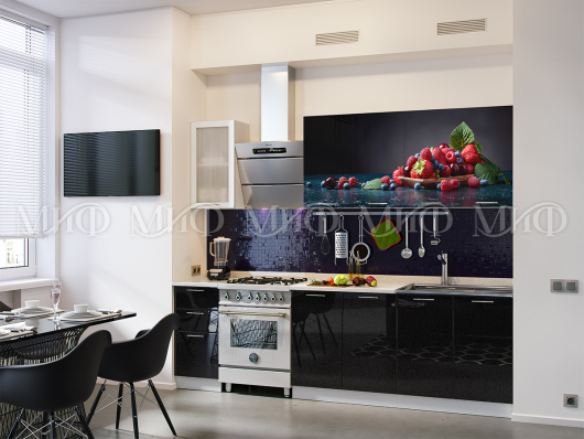 Кухня с фотопечатью Ягоды 2000 - купить за 0.00 руб.