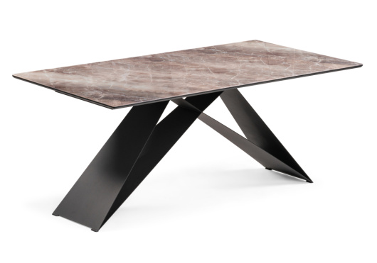 Стеклянный стол Ноттингем карелия/чёрный - купить за 0.00 руб.