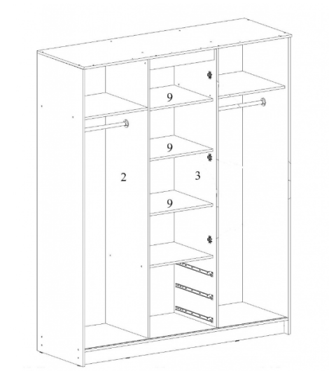 Шкаф-купе Маэстро - купить за 13693.00 руб.