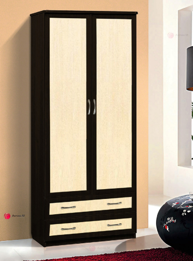 Шкаф для одежды 2-х створчатый с 2-мя ящиками - купить за 16387.00 руб.