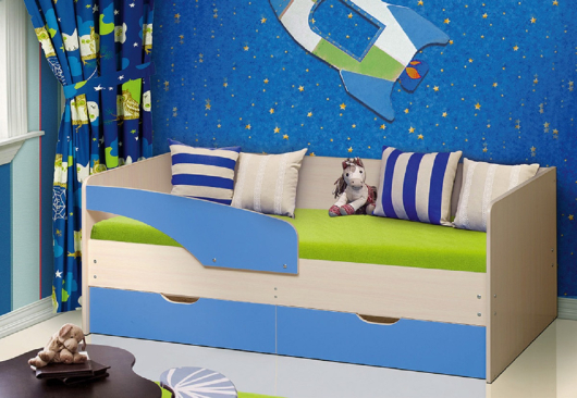 Кровать детская с 2-мя ящиками - купить за 10867.00 руб.