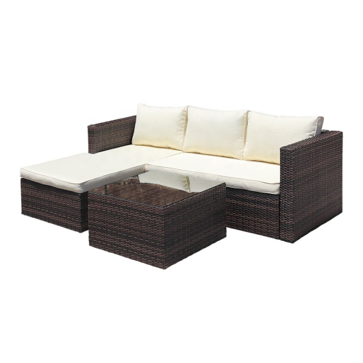 Лаунж зона из искусственного ротанга на металлическом каркасе Лана Сет Lana Set арт.572106 - купить за 0.00 руб.