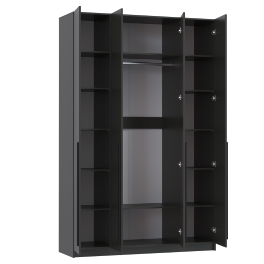 Шкаф 4-х дверный 67.09 Брандо ЛДСП/ЛДСП Диамант серый - купить за 21197.00 руб.