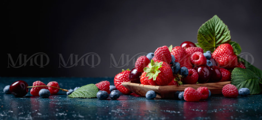 Кухня с фотопечатью Ягоды 2000 - купить за 0.00 руб.