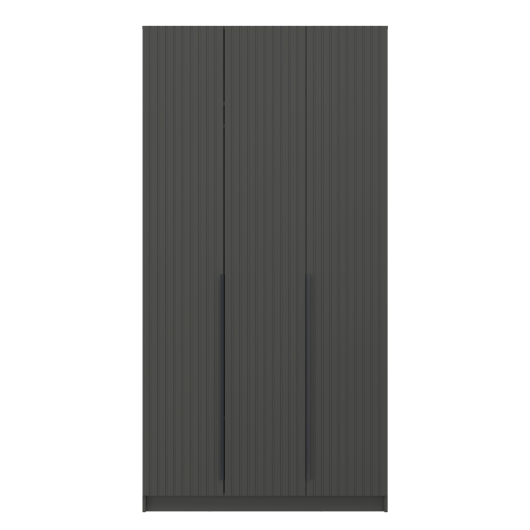 Шкаф 3-х дверный 67.08 Брандо ЛДСП/МДФ Графит - купить за 26736.00 руб.