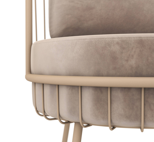 Кресло SHT-AMS123 латте / кофейный - купить за 17613.00 руб.