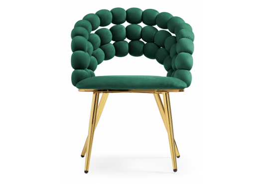 Стул на металлокаркасе Ball green / gold - купить за 14990.00 руб.